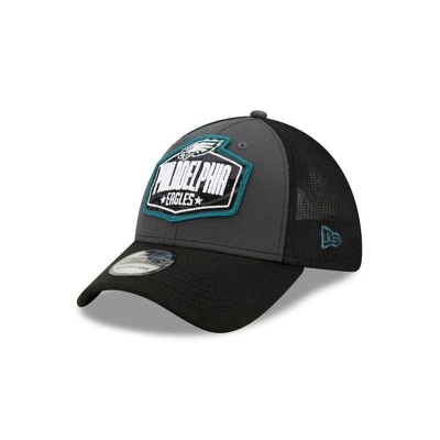 Philadelphia Eagles Gorra | New Era NFL Draft 39thirty Stretch Fit Cap Mexico - Grises